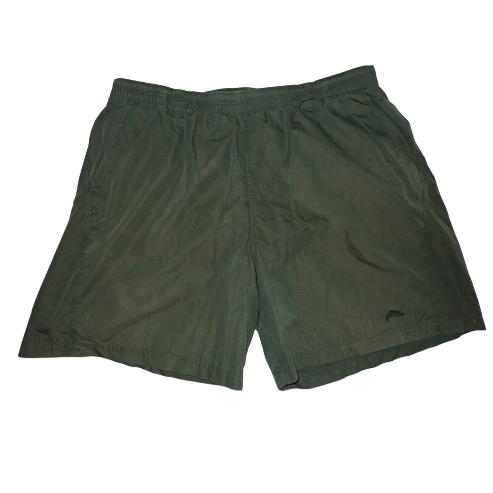 Simms River Swim Trunk Shorts Mens XXL Green Fishing Nylon NanoSphere